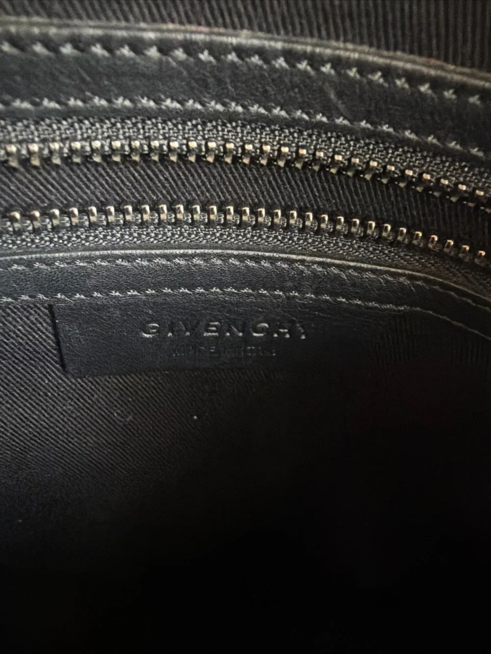 Givenchy Black Textured Leather Satchel with Gold Hardware
